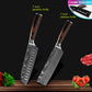 Kitchen knives Set Professional Chef Knives Japanese 7CR17 440C High Carbon Stainless Steel Imitation Damascus Pattern Knife Set - Cookinero