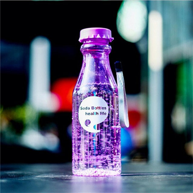 New 550ml Sport Travel Water Bottle Leak-proof Unbreakable Plastic Bottles Portable For Bicycle Outdoor Running Camping - Cookinero