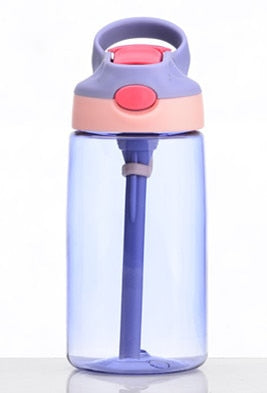 New 500ML 4 Colors Baby Water Bottles Infant Newborn Cup Children Learn Feeding Straw Juice Drinking Bottle BPA Free for Kids - Cookinero