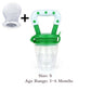 Baby Food Feeder Pacifier Fresh Fruit Feeder Infant Teething Toy Nibbler Teether Pacifier Safe Silicone Pacifier for Baby S M L - Cookinero