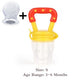 Baby Food Feeder Pacifier Fresh Fruit Feeder Infant Teething Toy Nibbler Teether Pacifier Safe Silicone Pacifier for Baby S M L - Cookinero