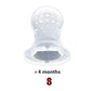 Baby Food Feeder Pacifier Fresh Fruit Feeder Infant Teething Toy Nibbler Teether Pacifier Safe Silicone Pacifier for Baby S M L - Cookinero