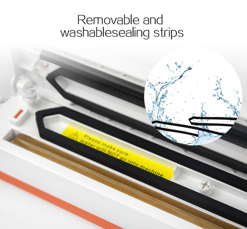 Vacuum Sealer Packaging Machine 220V/110V Household Food Vacuum Sealer Film Sealer Vacuum Packer Including 15Pcs Bags - Cookinero