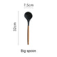 Silicone Kitchen Tools Set Cooking Tools Utensils Set Spatula Shovel Soup Spoon with Wooden Handle Special Heat-resistant Design - Cookinero