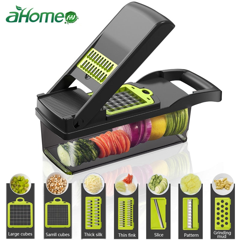 Mandoline Vegetable Fruits Tool Grater Cutter Shredder Garlic Meat Chopper Carrot Potato Slicer Salad Maker Kitchen Gadgets - Cookinero