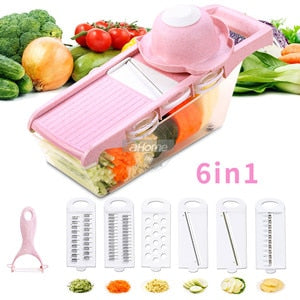 Mandoline Vegetable Fruits Tool Grater Cutter Shredder Garlic Meat Chopper Carrot Potato Slicer Salad Maker Kitchen Gadgets - Cookinero
