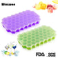 BPA Free Honeycomb Ice Cube Tray 37 Cubes Silicone Ice Cube Maker Mold With Lids For Ice Cream Party Whiskey Cocktail Cold Drink - Cookinero