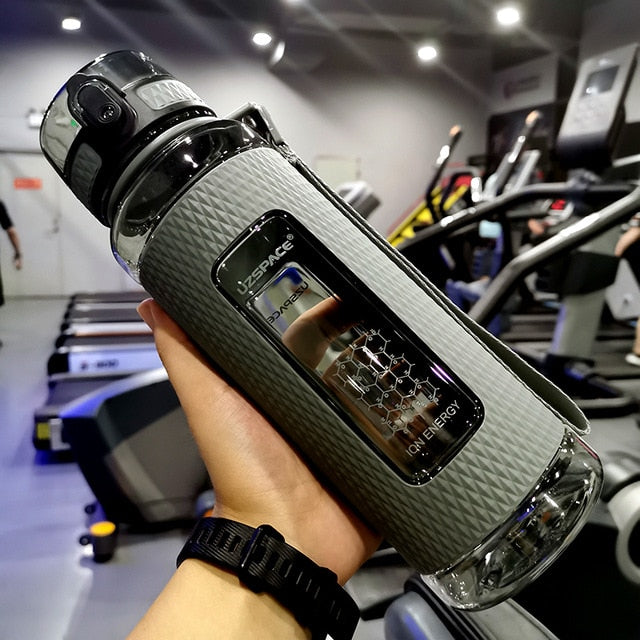 UZSPACE Sport Water Bottles Portable Gym anti-fall Leak-proof large Capacity fitness Kettle Tritan Plastic Drink bottle BPA Free - Cookinero
