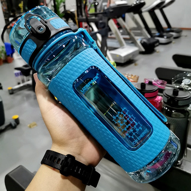 UZSPACE Sport Water Bottles Portable Gym anti-fall Leak-proof large Capacity fitness Kettle Tritan Plastic Drink bottle BPA Free - Cookinero