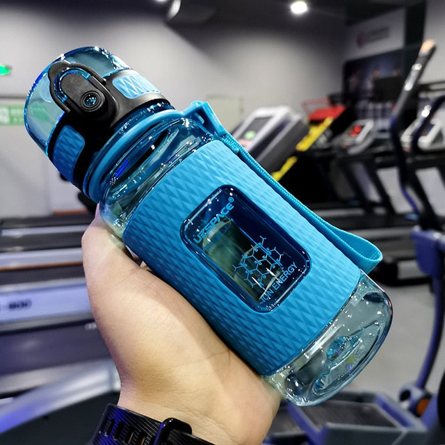 UZSPACE Sport Water Bottles Portable Gym anti-fall Leak-proof large Capacity fitness Kettle Tritan Plastic Drink bottle BPA Free - Cookinero