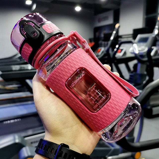 UZSPACE Sport Water Bottles Portable Gym anti-fall Leak-proof large Capacity fitness Kettle Tritan Plastic Drink bottle BPA Free - Cookinero
