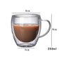 1pcs Double Wall Glass Cup Beer Coffee Heart Cups Heat Resistant Healthy Drink Mug Tea Mugs Transparent Drinkware Dropshipping - Cookinero
