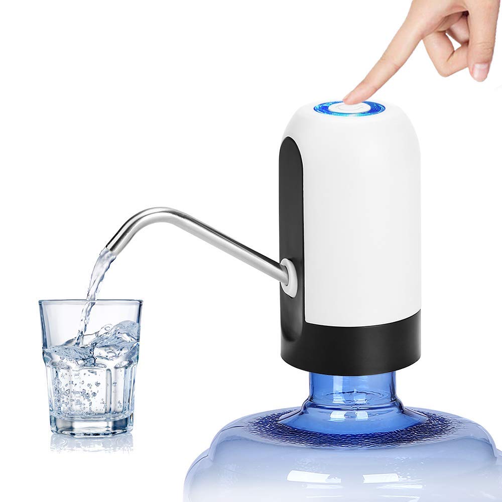 HOME-Water Bottle Pump, USB Charging Automatic Drinking Water Pump Portable Electric Water Dispenser Water Bottle Switch for U - Cookinero
