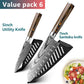 Kitchen knife Chef Knives Japanese 7CR17 440C High Carbon Stainless Steel Imitation Damascus Sanding Laser Knife - Cookinero