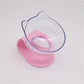 Explosive Cat Double Bowl Cat Bowl Dog Bowl Transparent AS Material Non-slip Food Bowl With Protection Cervical Transparent Cat - Cookinero