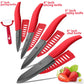 Ceramic Knife 3 4 5 inch + 6 inch Kitchen Knives Serrated Bread Set +Peeler Zirconia Black Blade Fruit Chef Knife Vege Cook Tool - Cookinero
