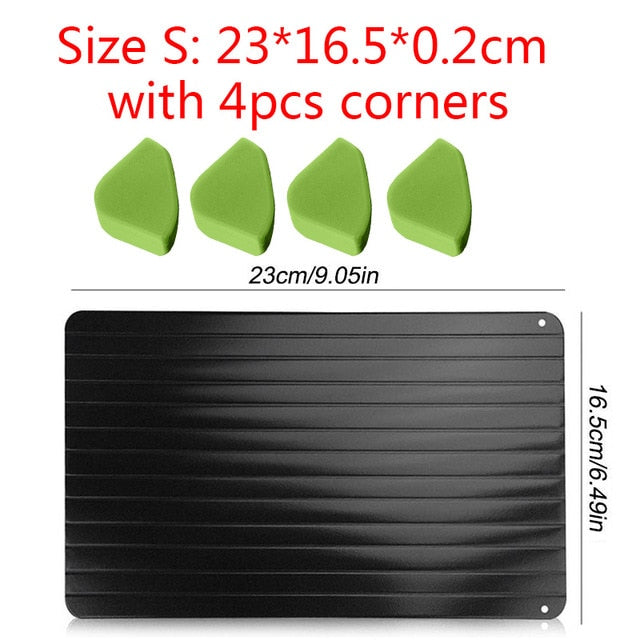 Meijuner Fast Defrosting Tray Thaw Frozen Food Meat Fruit Quick Defrosting Plate Board Defrost Kitchen Gadget Tool - Cookinero