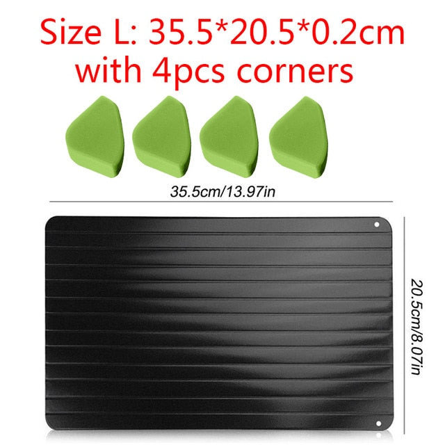 Meijuner Fast Defrosting Tray Thaw Frozen Food Meat Fruit Quick Defrosting Plate Board Defrost Kitchen Gadget Tool - Cookinero