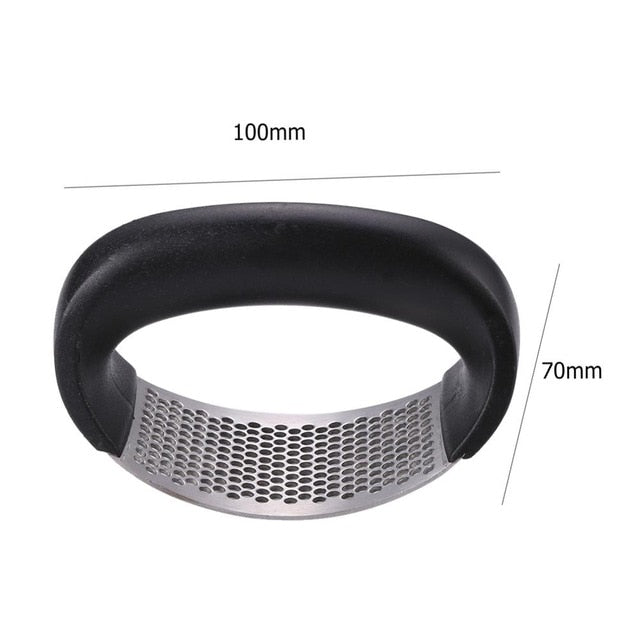 Multi-function Manual Garlic Presser Curved Garlic Grinding Slicer Chopper Stainless Steel Garlic Presses Cooking Gadgets Tool - Cookinero