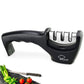 Knife Sharpener 3 Stages ( Tungsten Diamond & Ceramic ) Steel Whetstone Kitchen Knives Sharpening Grindstone Grinder Stone Tools - Cookinero