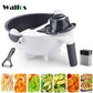 WALFOS Magic Multifunctional Rotate Vegetable Cutter With Drain Basket Kitchen Veggie Fruit Shredder Grater Slicer Drop Shipping - Cookinero