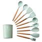 Silicone Kitchenware Cooking Utensils Set Heat Resistant Kitchen Non-Stick Cooking Utensils Baking Tools With Storage Box Tools - Cookinero