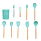 Silicone Kitchenware Cooking Utensils Set Heat Resistant Kitchen Non-Stick Cooking Utensils Baking Tools With Storage Box Tools - Cookinero
