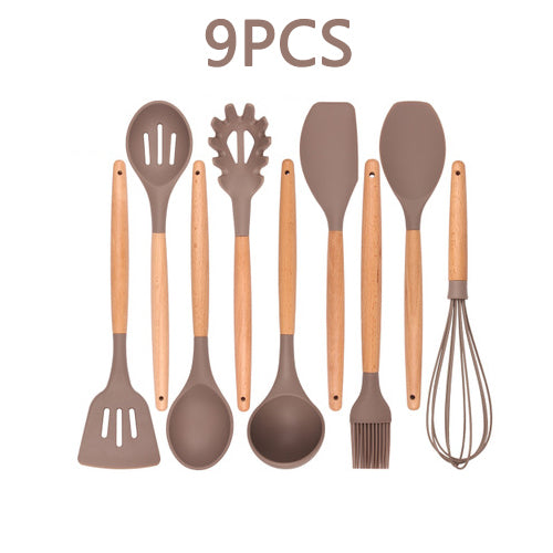 Silicone Kitchenware Cooking Utensils Set Heat Resistant Kitchen Non-Stick Cooking Utensils Baking Tools With Storage Box Tools - Cookinero