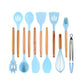 Silicone Kitchenware Cooking Utensils Set Heat Resistant Kitchen Non-Stick Cooking Utensils Baking Tools With Storage Box Tools - Cookinero
