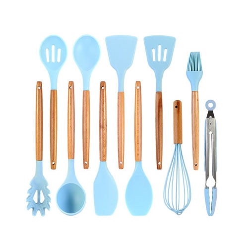 Silicone Kitchenware Cooking Utensils Set Heat Resistant Kitchen Non-Stick Cooking Utensils Baking Tools With Storage Box Tools - Cookinero