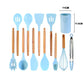 Silicone Kitchenware Cooking Utensils Set Heat Resistant Kitchen Non-Stick Cooking Utensils Baking Tools With Storage Box Tools - Cookinero