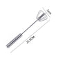 Semi-automatic Mixer Egg Beater Manual Self Turning Stainless Steel Whisk Hand Blender Egg Cream Stirring Kitchen Tools - Cookinero
