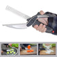 Stainless Steel Kitchen Scissors 2 in 1 Cutting Board Chopper Clever Fruit Vegetable Multifunctional Cutter Drop shipping - Cookinero