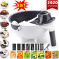 WALFOS Magic Multifunctional Rotate Vegetable Cutter With Drain Basket Kitchen Veggie Fruit Shredder Grater Slicer Drop Shipping - Cookinero