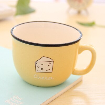 Thicken Anti scald Mug Coffe Milk Lemon Juice Water  Breakfast Cute Mugs cup Ceramic Bottlees - Cookinero