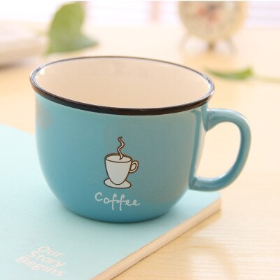 Thicken Anti scald Mug Coffe Milk Lemon Juice Water  Breakfast Cute Mugs cup Ceramic Bottlees - Cookinero