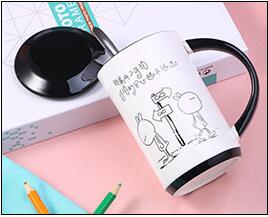 Couple Coffe Mugs And Cups Ceramic Heat-resistant Borosilicate Heat Insulation Coffee Milk Tea Mug For Friend Gifts - Cookinero