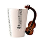 Hoomall 300ML Instrument Mug Handle Ceramic Coffe Mug Cup Musical Note Hot Mug Table Water Bottle Dinkware Kitchen Accessories - Cookinero