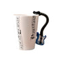 Hoomall 300ML Instrument Mug Handle Ceramic Coffe Mug Cup Musical Note Hot Mug Table Water Bottle Dinkware Kitchen Accessories - Cookinero