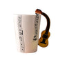 Hoomall 300ML Instrument Mug Handle Ceramic Coffe Mug Cup Musical Note Hot Mug Table Water Bottle Dinkware Kitchen Accessories - Cookinero