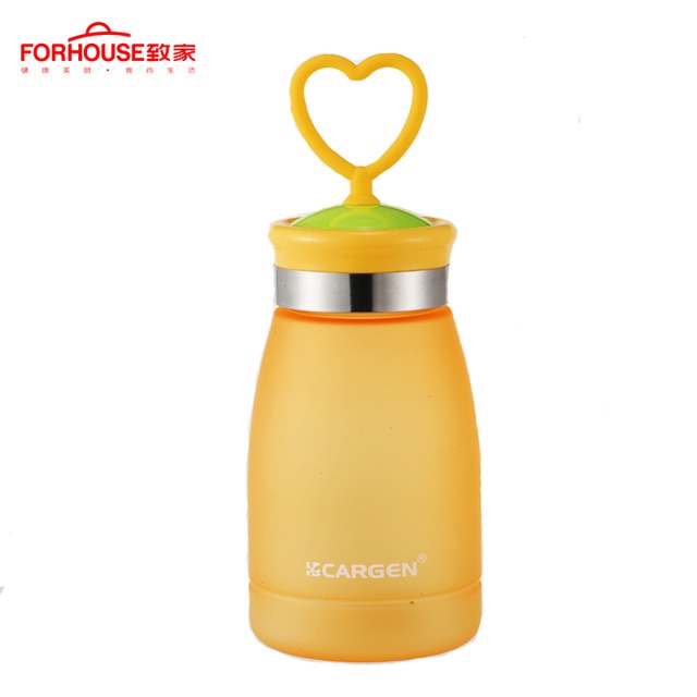 Lovely kids Water Bottle Candy Colors Sport Drinking Bottles With A Rope To Carry Leak-proof Portable for Travel Hiking Running - Cookinero